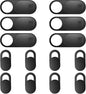 Webcam Cover Slide, 14 Pack Webcam Cover, Ultra-Thin Camera Cover for Laptop, Desktop, PC, MacBook, iPad, Tablet, iPhone, Cell Phone, Laptop Camera Cover Slide to Protect Your Privacy(Black)