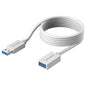 SABRENT 22AWG USB 3.0 Extension Cable A Male to A Female [White] 6 Feet (CB-306W)