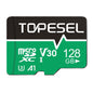 TOPESEL 128GB Micro SD Card 2 Pack with Adapter, High Speed TF Card, Memory Card microSDXC for Camera, Smartphone, Tablet, Dash Cam, Drone, UHS-I, U3, A1, 4K UHD, V30(128GB 2Pack)