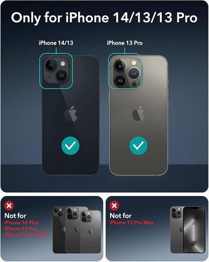 ESR 3 Pack for iPhone 16e/ iPhone 14/ iPhone 13/ iPhone 13 Pro Screen Protector, [9H Hardness] [Military Grade Shatterproof] Tempered Glass Film with Flawless Fit Tray