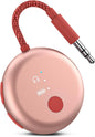 Avantree SoundJet R1 – Airplane Bluetooth Adapter for Headphones & AirPods, aptX Adaptive, Qualcomm Chipset, 20H Battery, Wireless Audio Transmitter for in-Flight Travel Essentials - Pink