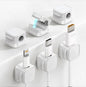 Generic 6 Pack Magnetic Cord Holder, Adhesive Wire Organizer, Under Desk Cable Clip Management, Cord Keeper Organizer for Office Home Desk Wall Nightstand (White)