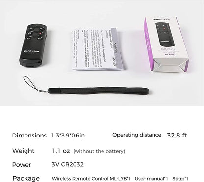 Wireless Shutter Release Camera Remote Control for Sony A7C,A7III,ZV-1,ZV-E10,ZV-1F,A6100,A6400,A6700,A7IV,RX100 VII,A9,A9 II,DSC-RX0 II,DSC-RX100 VII; Replace RMT-P1BT