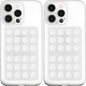 Anteel MAX Silicone Suction Phone Case Adhesive Mount, Upgraded Super Strong Grip, Durable, Easy to Use, Hands-Free Sticky Phone Holder for Selfies, Tiktok Videos, 2.56"x3.94" (TP&TP)