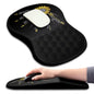 Hokafenle Ergonomic Mouse Pad Wrist Support with Massage Design, Wrist Rest Pain Relief Mousepad with Memory Foam&Non-Slip PU Base, Mouse Pads for Wireless Mouse & Desk (12x8 inch,Olive Green)