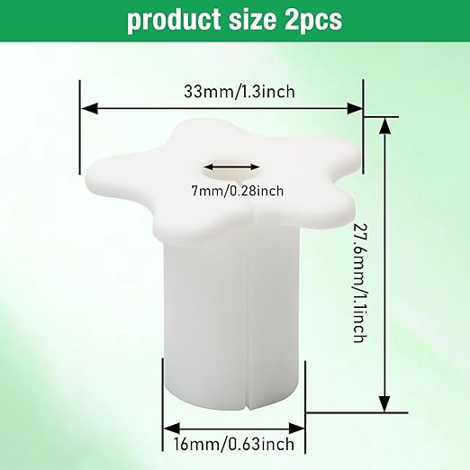 2pc Starlink Cable Grommet 5/8" Silicone Waterproof Wall Hole Pass Through Split Cable Bushings for TV Wire Ethernet Cord, Starlink Cable Routing Kit Accessories, 27.6mm/1.09" Ht, White