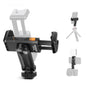 NEEWER Metal Phone Tripod Mount with Cold Shoe NATO Clamp Compatible with DJI RS5 RS4 RS3 Pro RS2 RSC2 Gimbal Stabilizer, 180° Tilt Phone Clip Holder Compatible with iPhone 15 Pro Camera Cage, GA010