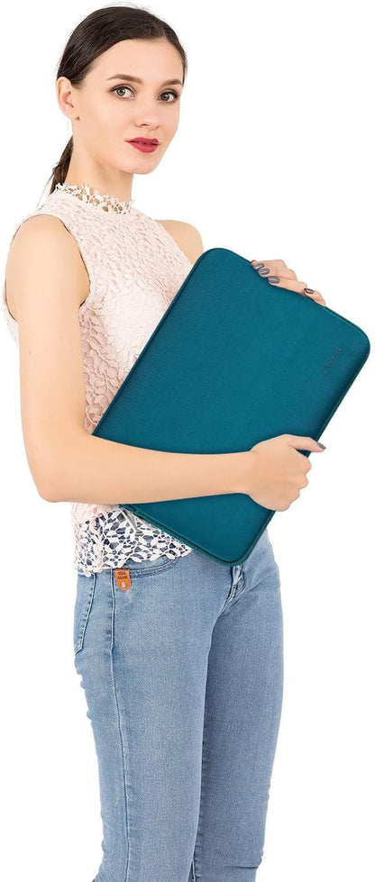 MOSISO Laptop Case 12.3 inch, 11.6-12.3 inch Laptop Sleeve Bag Compatible with MacBook Air 11.6, Acer HP Dell Lenovo Samsung ASUS, Surface Pro, Neoprene Computer Sleeve Bag with Small Case, Deep Teal
