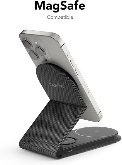 3 in 1 Foldable Travel Charging Station - MagSafe Compatible with iPhone 12-16 Series, Apple Watch, AirPods