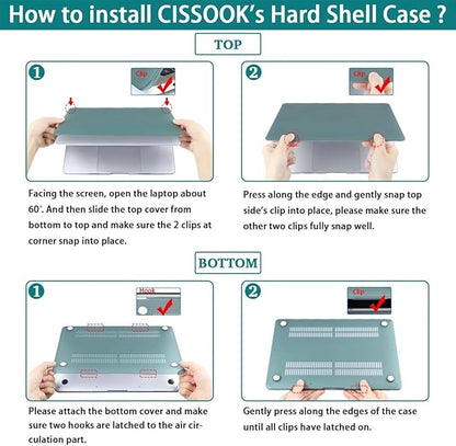 CISSOOK Compatible with MacBook Pro 14 inch Case 2026 2025 2024 2023 2022