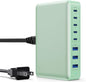 USB C Charger 300W USB C Charger Block 8-Ports GaN IV Fast Charging Station,PD 100W Laptop Charging Hub Wall Adapter Compatible with MacBook/Air,DELL,Steam Desk,iPhone 16/15/14,Galaxy S24 etc