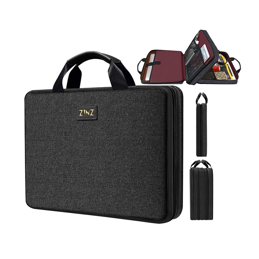 ZINZ Slim Expandable Laptop Case 15.6 Inch Sleeve Upgraded Protective Durable Recycled Carrying Case Compatible with MacBook 15" & 16" and Most 15" 15.6" 16" Notebook,B01K01