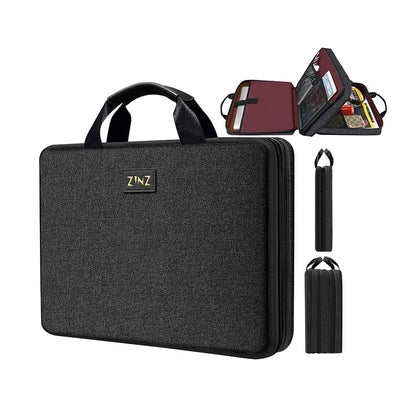 ZINZ Slim Expandable Laptop Case 15.6 Inch Sleeve Upgraded Protective Durable Recycled Carrying Case Compatible with MacBook 15" & 16" and Most 15" 15.6" 16" Notebook,B01K01