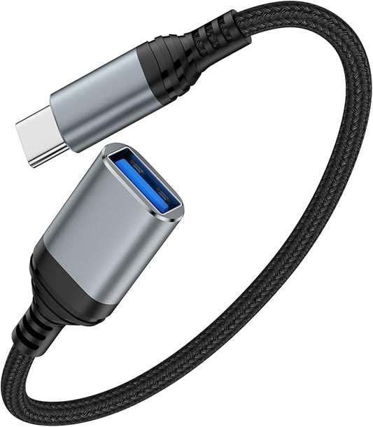 Uenlio USB to USB C Adapter, Fast 5Gbps USB 3.0 OTG Adapter, USB A Female to Type C Dongle for iPhone 17e/17 Pro Max/17 Air/17 Pro/17//16/15, MacBook Pro/Air, iPad Pro/Air, Galaxy, Pixel, and More