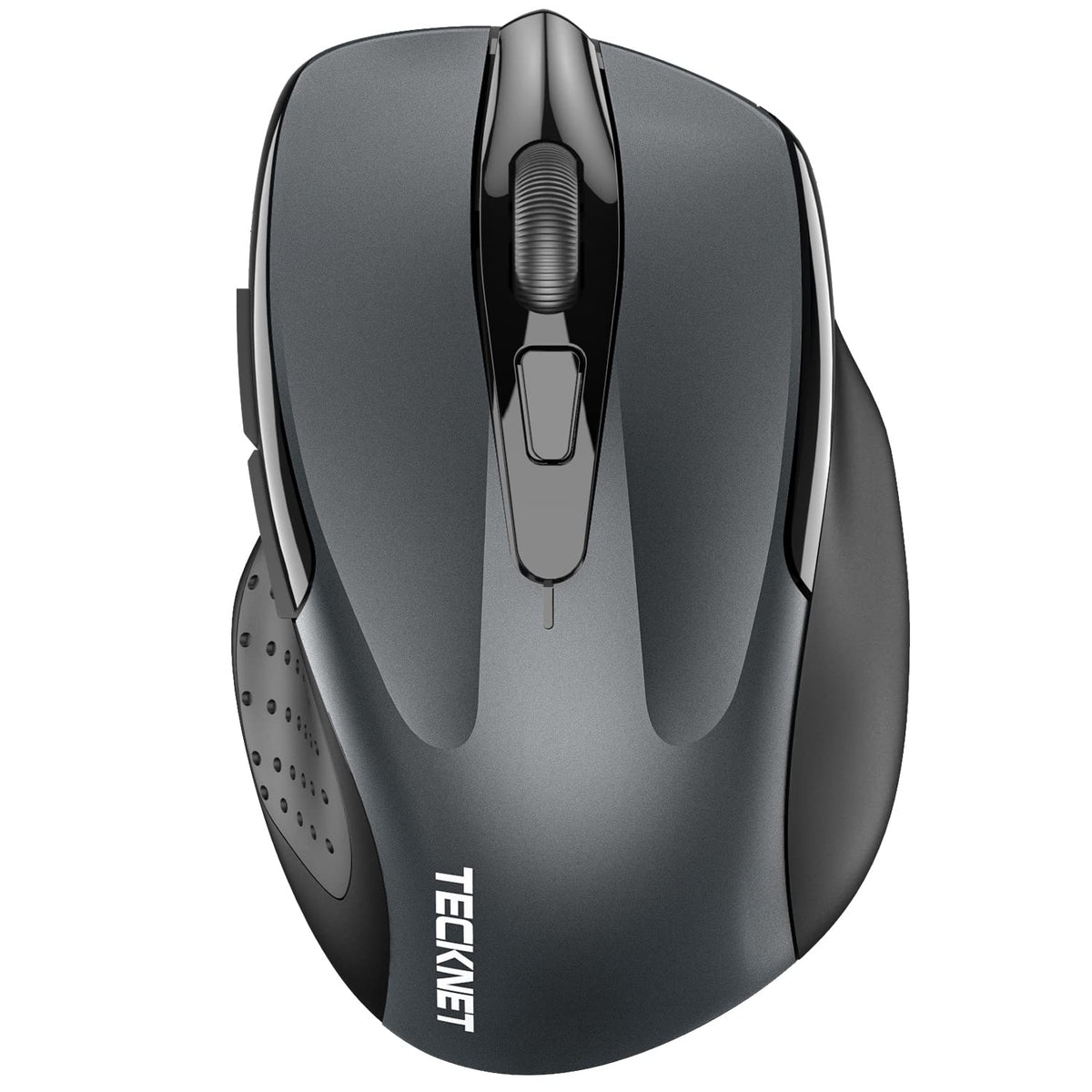 TECKNET Wireless Mouse, BT 5.0/2.4G, Silent 4800 DPI 6 Buttons, Purple
