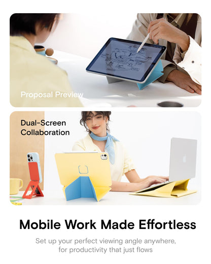 MOFT Dynamic Folio Case for iPad Pro 13-inch(M5 2025/M4 2024), Slim Magnetic Stand Case with 20+ Viewing Angles, Auto Wake/Sleep, Ultra Thin, Soothing Mist x Misty Cove