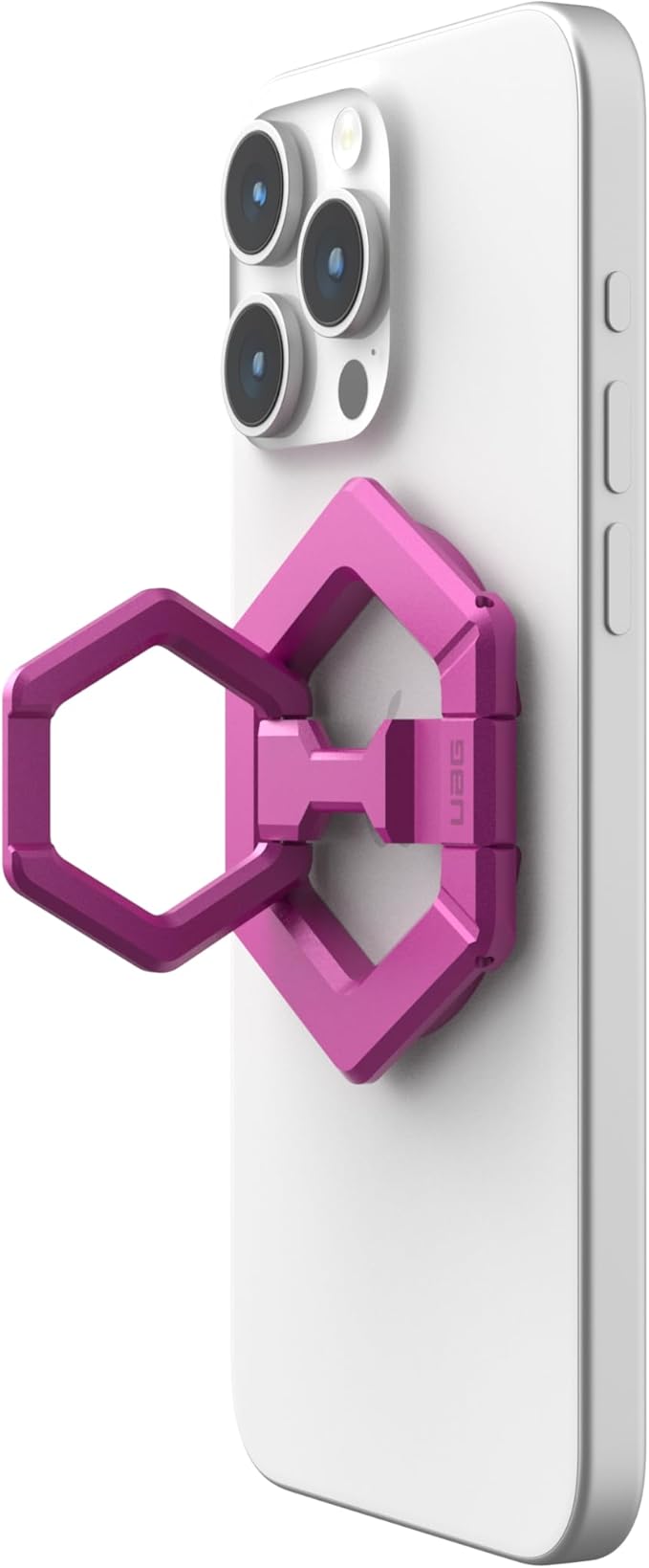 URBAN ARMOR GEAR UAG Magnetic Phone Ring Stand Compatible with MagSafe Magnet, Removable Metal Finger Ring Grip & 360 Rotation Adjustable Kickstand for iPhone 16/15, Galaxy S25, S24, Orchid Pink