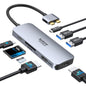 Selore Laptop Docking Station, Dual Monitor USB C Hub for MacBook