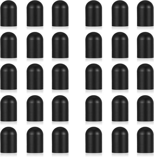 30PCS Stylus Tips Replacement Tips Only, 0.6cm/0.23in Black Silicone Tips for Stylus Pens High Sensitivity Stylu Tips,No Scratches, Universal Stylus Ends
