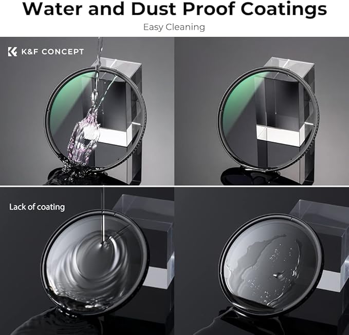 40.5mm Circular Polarizers Filter, K&F CONCEPT 40.5MM Circular Polarizer Filter HD 28 Layer Super Slim Multi-Coated CPL Lens Filter (Nano-X Series)