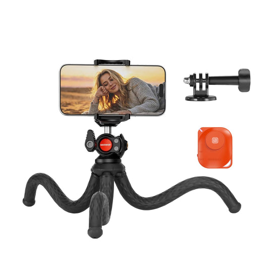 NEEWER Tripod for iPhone with Remote, Mini Flexible Phone Tripod Stand