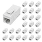 FGB 10 Gbps CAT6A RJ45 Keystone Coupler 25-Pack, Ethernet Keystone Jack, Ethernet Coupler Female to Female UTP for Cat6a/Cat6/Cat5e/Cat5, White