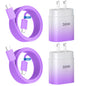 Phone 17 16 15 Charger Fast Charging,30W USB C Phone 17 16 15 Pro Max Charger Block &10FT Long Type C Cable Cord for i.Phone 17/17 Air/17 Pro/17 Pro Max/16/16 Plus/16 Pro Max/15/15 Pro Max,Purple