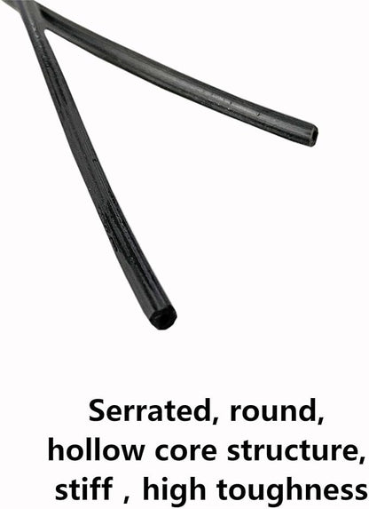 FLYZZZ Window Screen Spline, 0.16" x 100' Screen Retainer Spline, Suit for 0.157''-0.169'' Frames' Chanel, Round, Black, Used for Window/Door Screen Repair Replacement