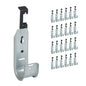 ICC 4-Inch Ceiling J Hook Cable Management Hook, Retainer Clip, 25-Pack