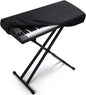 61 Keys Piano Keyboard Dust Cover, Adjustable Electric Piano Keyboard Covers for Digital Electric Pianos, Full Cover Elastic Lock Music keyboard Protector Cover - Black