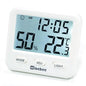 Wisebee Digital Indoor Hygrometer Thermometer, 2.9" Backlit Temperature Humidity Sensor Monitor for Baby Rooms, Home, Office, 1 Pack (White)