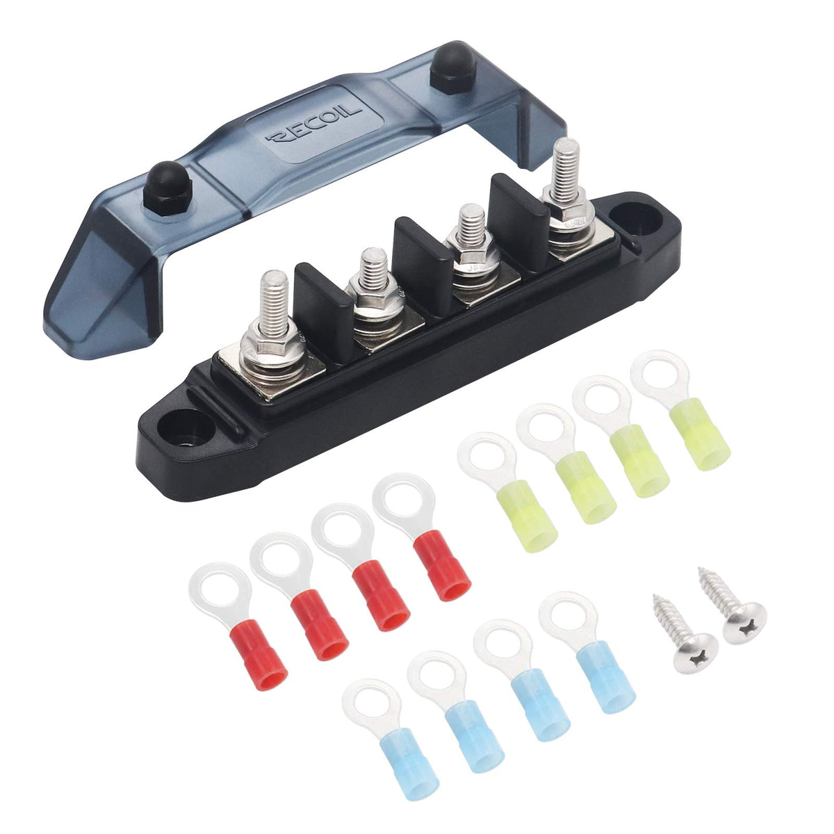 Recoil BBSPG4 4 Position Bus Bar Terminals Power Distribution Block
