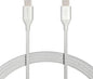 Amazon Basics USB-C to USB-C 2.0 Fast Charger Cable, Nylon Braided Cord, 480Mbps Speed, USB-IF Certified, for Apple iPhone 16/15, iPad, Samsung Galaxy, Tablets, Laptops, 10 Foot, Silver