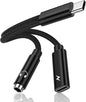 Samsung Galaxy S25 Headphone Adapter, 2 in 1 USB C to 3.5mm Aux Audio Jack with 60W Fast Charging Dongle Cable for Galaxy S25 S24 S23 Ultra A17 A56 A16 A15 A14 A54 iPhone 17 16 15 Pro Max Pixel 10 9 8