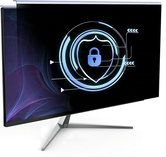 21.5 Inch Computer Privacy Screen for 16:9 Computer Monitor, Anti-Blue Light Monitor Privacy Screen Filter, Anti-UV Computer Screen Privacy Shield