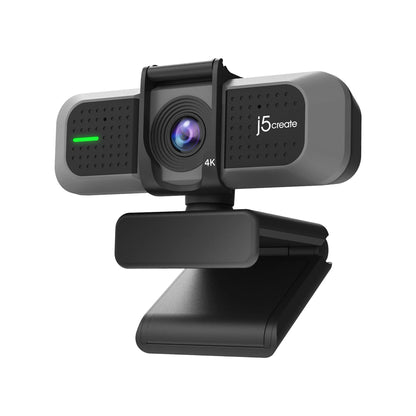 j5create 4K Wide Angle Webcam with Microphone/Privacy Cover