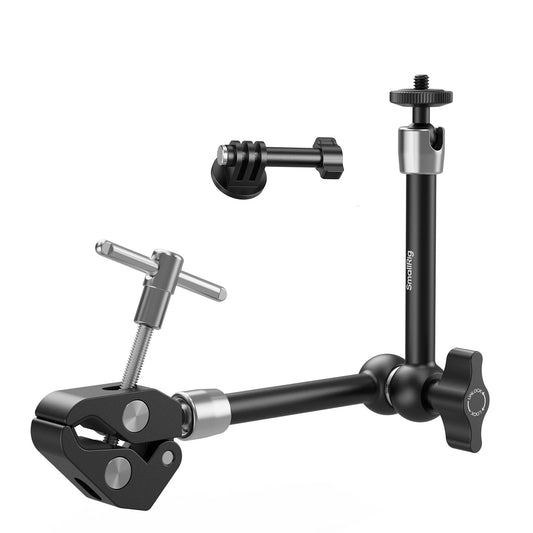 SMALLRIG Super Clamp w/ 1/4" and 3/8" Thread and 5.8 Inches Magic Arm