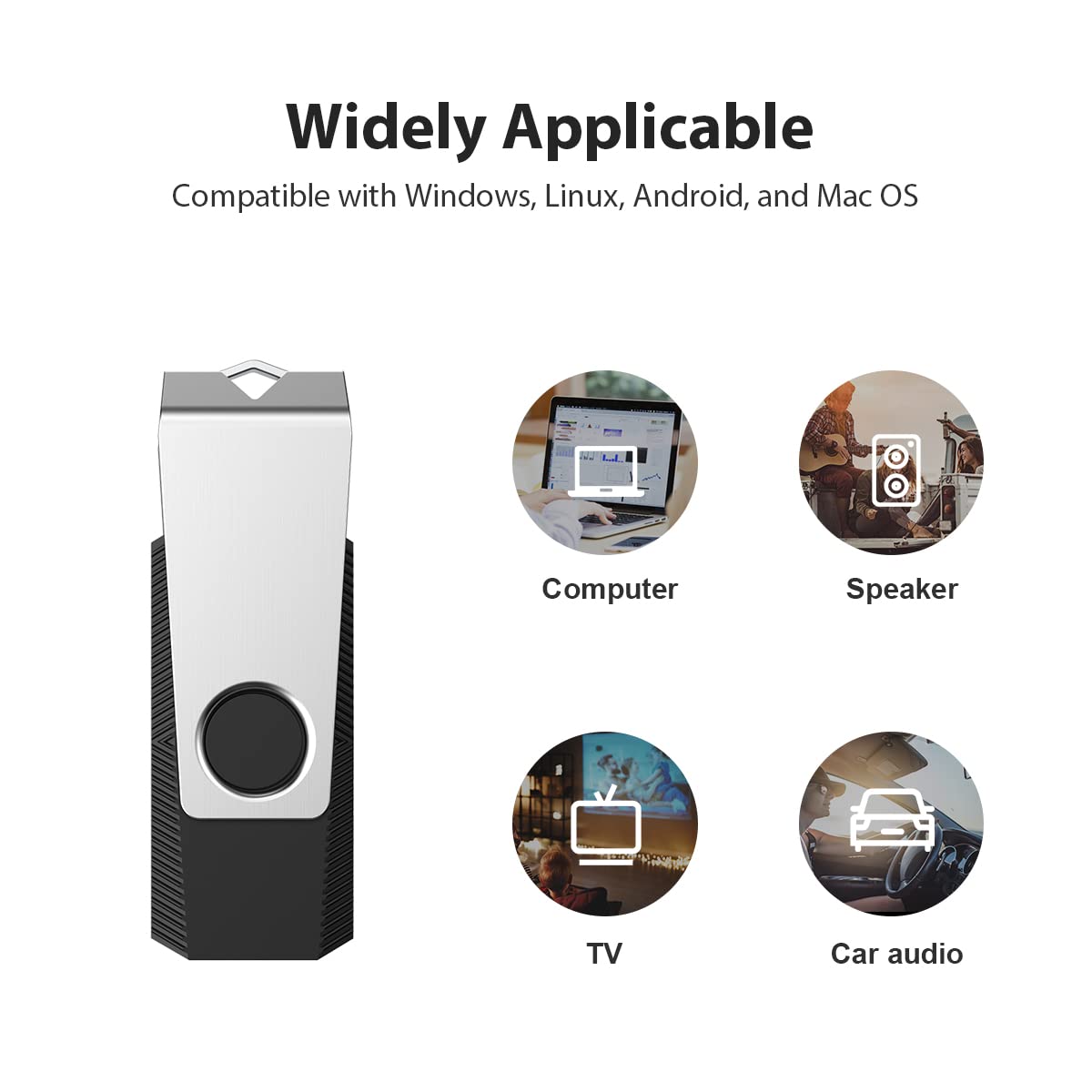 Aiibe 5 Pack 64GB Flash Drive USB Flash Drives 64GB Thumb Drive USB 2.0 Memory Stick USB Drives Jump Drive 64 GB Multipack (64G, 5 Mixed Colors: Black Red Cyan Green Purple)