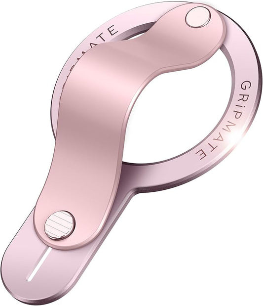 GripMate for MagSafe Phone Grip for iPhone - Magnetic Phone Ring Holder Detachable for iPhone 17 - Comfortable Finger Phone Loop Grip for Apple 16/15/14/13/12,Pink