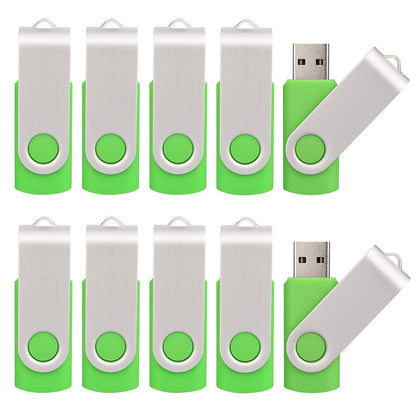 KALSAN 10 Pack 8GB USB Flah Drive USB 2.0 USB Thumb Drives-Blue