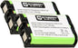 Synergy Digital Cordless Phone Battery, Compatible for Panasonic HHR-P107 Cordless Phone Combo-Pack Includes: 2 x SDCP-H342 Batteries