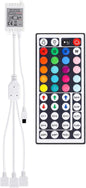 SUPERNIGHT 1-to-3 Remote Controller Dimmer for RGB LED Strip Lights, One Remote Can Control 3pcs Light Strips Synchronously, for SMD 5050 2835 3528 Multi Color Changing Rope Lights (3 Ports)