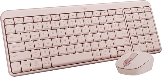 Logitech MK250 Compact Bluetooth Wireless Keyboard and Mouse Combo - Rose