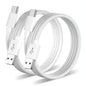 [6.6ft 2-Pack] iPhone 16 Pro Max CarPlay USB-C Cable MFi Certified Woven iPhone 16 Car Charger USB A to Type C Charge Cord Fast Charging for Apple iPhone 15 Pro Max/15Plus/16 Plus, iPad 10 (White)