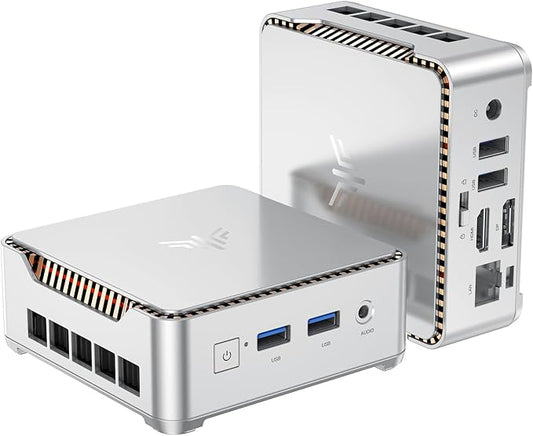 KAMRUI Essenx E2 Mini PC Computers 11 Pro Twin Lake N150, 8GB RAM 256GB M.2 SSD, Micro PC Support 4K Triple Display/USB3.2/WiFi/BT/DP/Gigabit Ethernet Mini PC Home/Office