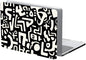 Compatible with MacBook Air 13.3 13.6 Inch Case 2022 2021 2020 2019 Plastic Hard Shell Case Cover,13.3 Air (A1932/A2179/A2337), Black and White Letters