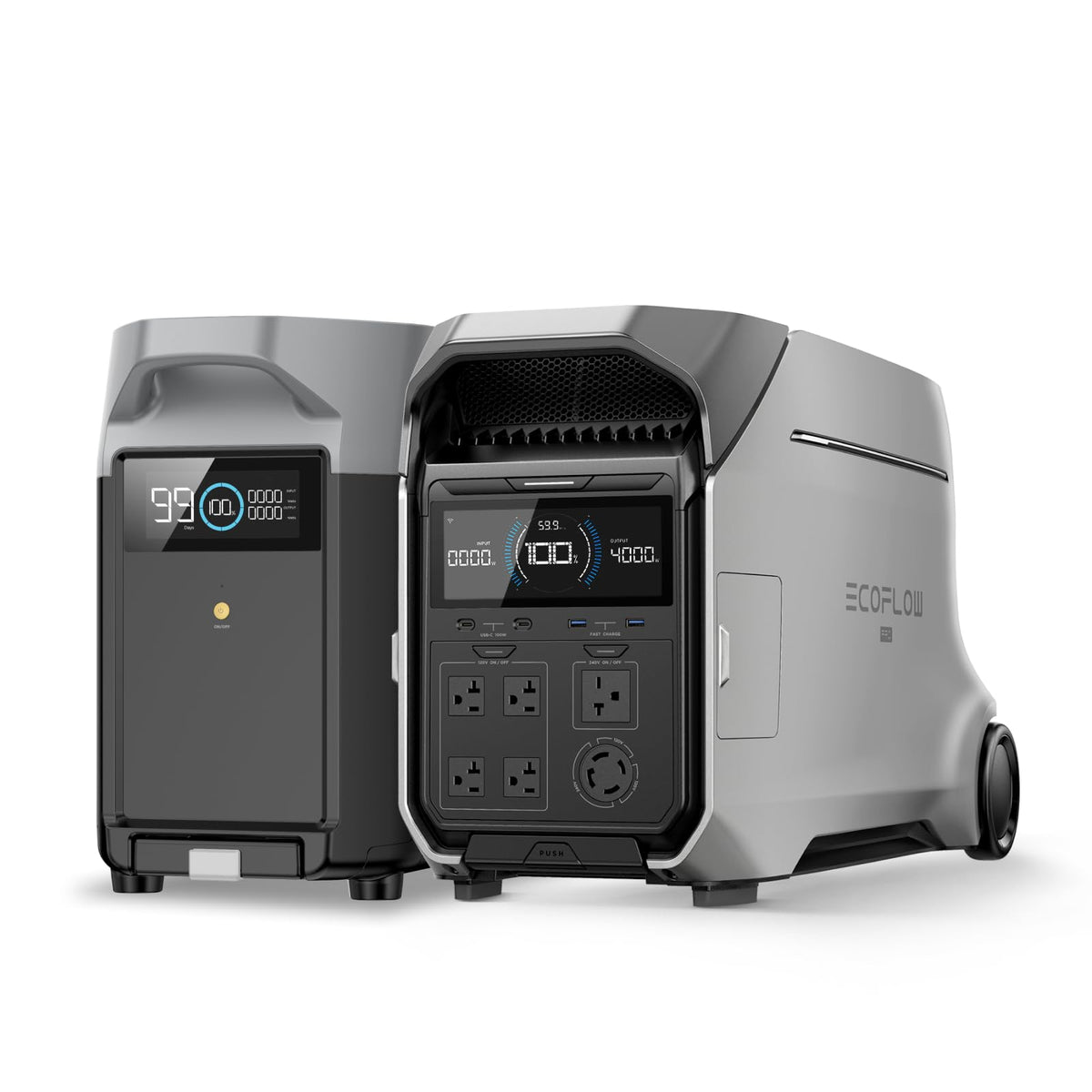 EF ECOFLOW Power Station 4096Wh DELTA Pro 3 with 400W Portable Solar Panel