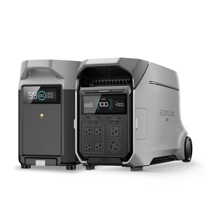 EF ECOFLOW Power Station 4096Wh DELTA Pro 3 with 400W Portable Solar Panel