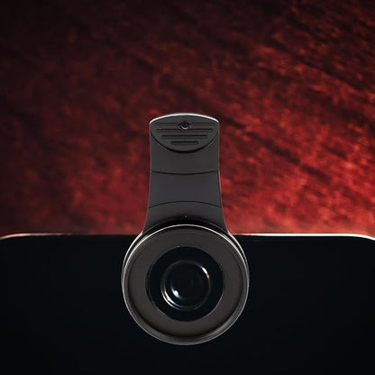 Phone Lens : 37mm 15X Macro Lens for Phone Camera Clip-on Magnifying for Close-up Photography (Black)