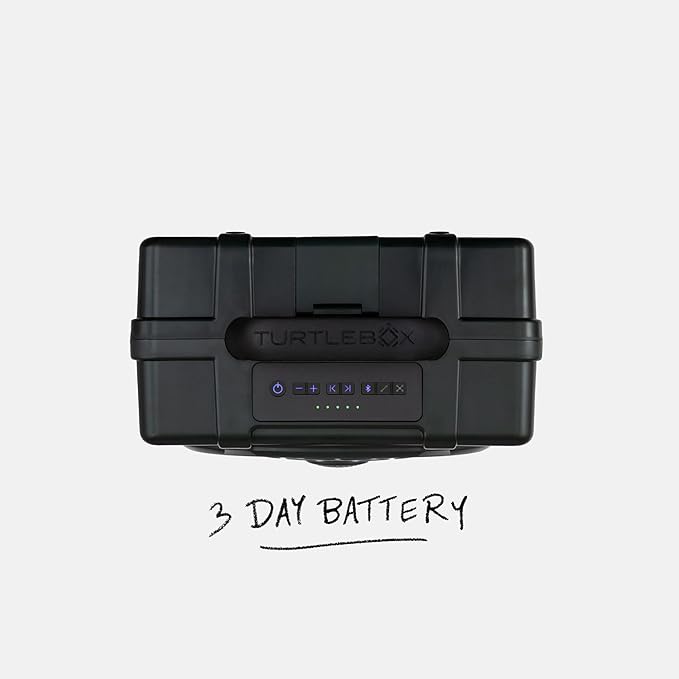 Turtlebox Original Gen 3: Portable Outdoor Bluetooth Speaker – Ultra-Loud (120dB), Waterproof (IP67), Rugged, Impact-Resistant, 3-Day Battery | Party Mode: Unlimited Pairing Stereo, Green/Camo